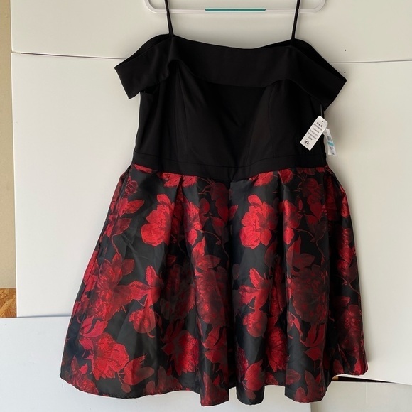 R&M Richards Women Plus Size Formal Evening Christmas Holiday Party Dress, 18W - Picture 6 of 10